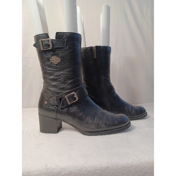 HARLEY DAVIDSON Leather women's boots - Picture 3 of 8